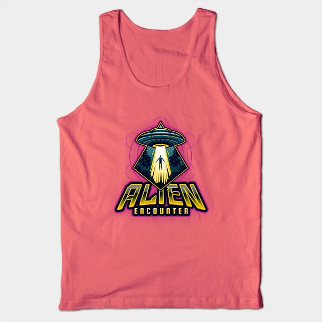 Colorful Alien Encounter Products Tank Top by alienencounter